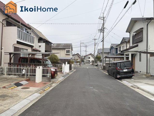明石市二見町福里　中古一戸建の前面道路含む現地写真|【ホームページに現地動画掲載中】●年中無休：当日予約可●前面道路は幅員6mでゆったりしております！