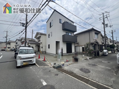 【前面道路含む現地写真】 | 明石市魚住町西岡　新築戸建