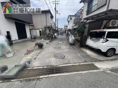 【前面道路含む現地写真】 | 明石市魚住町西岡　新築戸建