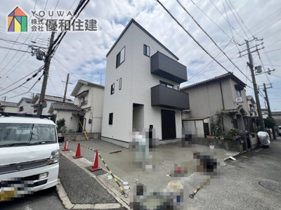 【前面道路含む現地写真】 | 明石市魚住町西岡　新築戸建