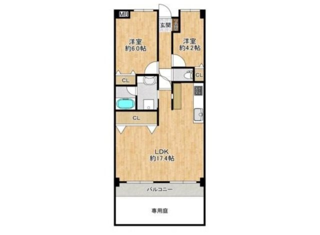 【間取り】 | ペルル伏見桃山Ⅱ