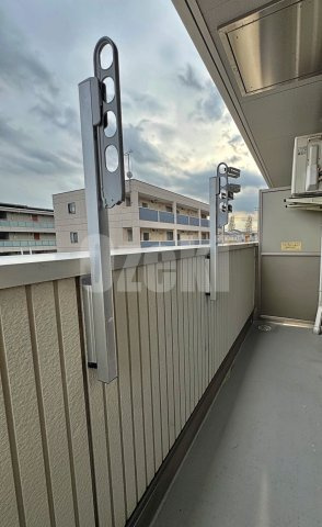 レスポワールBのバルコニー|※写真は上階のもの