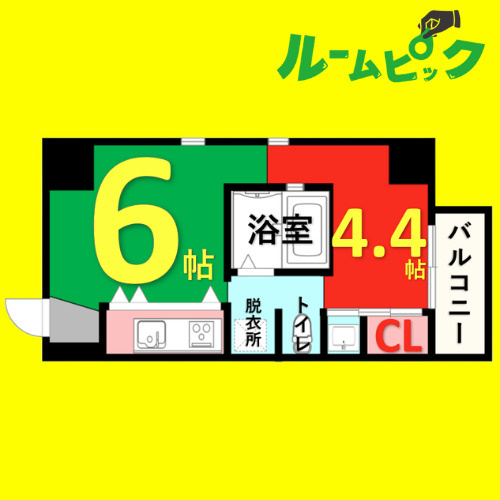 ラ・シュシュ覚王山　名古屋市賃貸　仲介手数料無料の間取り