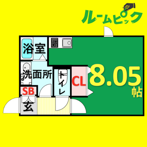 Lapule　名古屋市賃貸　仲介手数料無料の間取り