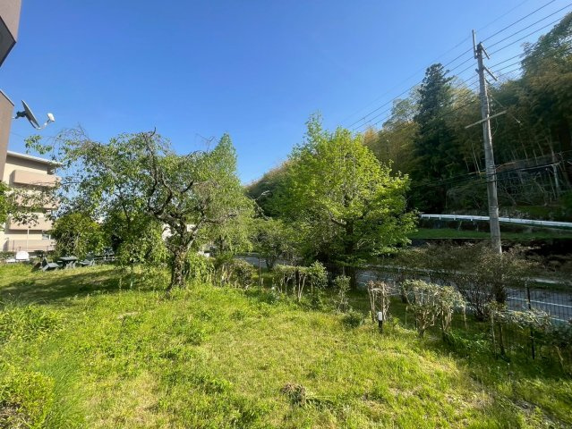 南円明寺ヶ丘団地15棟の庭|1階ならではの緑の広がるスペースがございます(^^)/