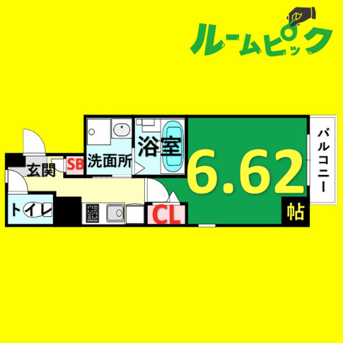 Z・R名駅　名古屋市賃貸　仲介手数料無料の間取り
