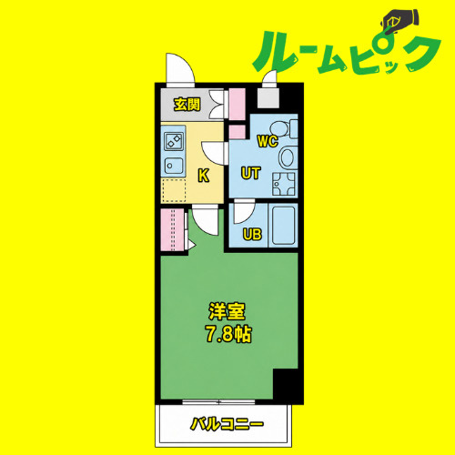 アンビックス・プリア茶屋ヶ坂　名古屋市賃貸　仲介手数料無料の間取り