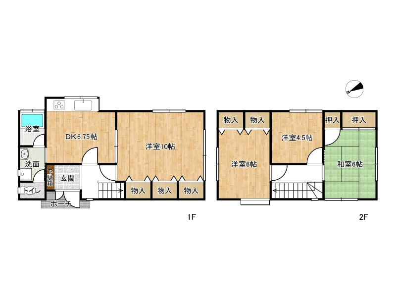 姫路市御立中2丁目/中古戸建の間取り