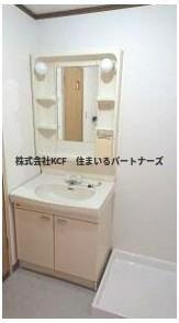 池松コーポⅠの独立洗面台|独立洗面台あり、毎朝おしゃれに忙しい女性の方におすすめです