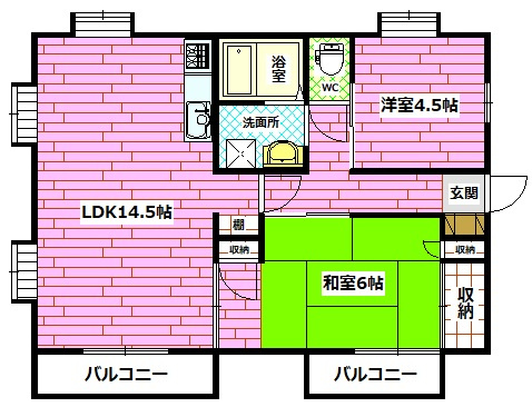 ロータス宮本の間取り