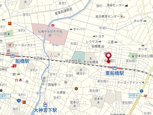 フラッツ　イーストサイドの地図|★案内図★
