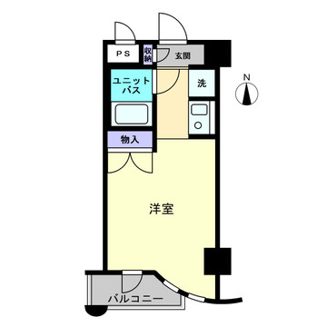 アルファ春日町の間取り|間取り：1R