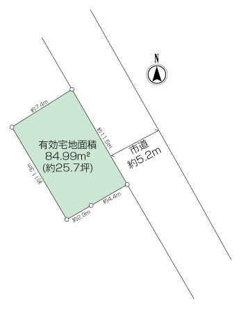 西浦賀1丁目土地の画像