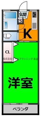 仲介手数料０円！村上ハイツの間取り