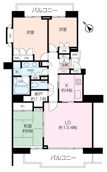 【オ ー シ ャ ン ビ ュ ー】コモンヒルズ安針台山の手2番館　7階の画像