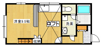 クレセント　クレの間取り