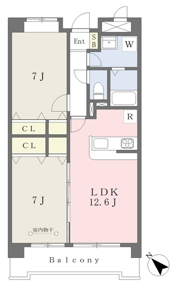 ファミリー向けの２ＬＤＫ♪