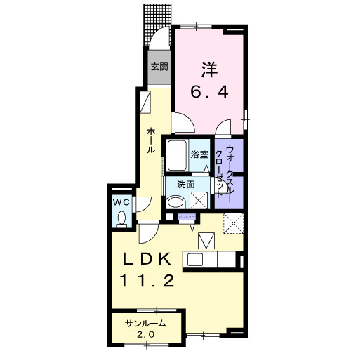 コンフォルトの間取り
