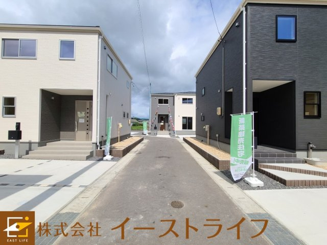 【新築戸建】　いわき市平七軒町第1　※価格改定※の前面道路含む現地写真|2024年9月撮影　ご参照ください
