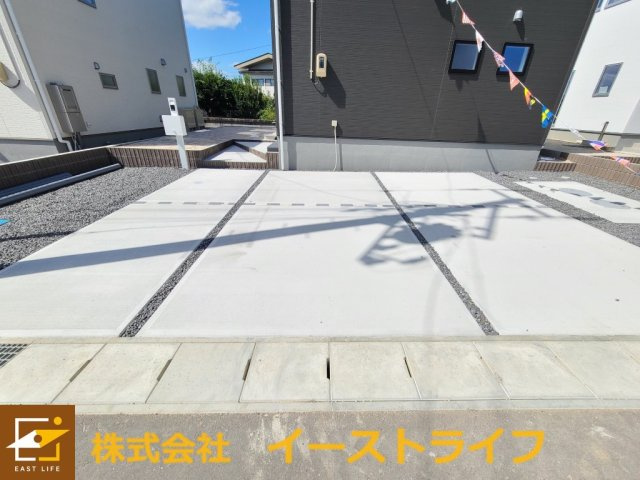 【新築戸建】　いわき市小名浜野田第2の駐車場|4号棟写真　カースペースです。