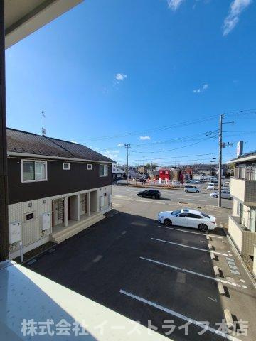 【新築戸建】　いわき市泉滝尻3丁目第1　の展望|2号棟写真　バルコニーからの眺望です。