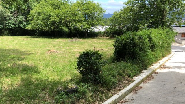 丹波市柏原町挙田の売地の前面道路含む現地写真
