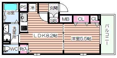 【間取り】 | アルモニー大淀Ⅱ
