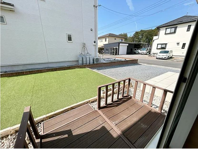 上里町大御堂　中古1499の前面道路含む現地写真