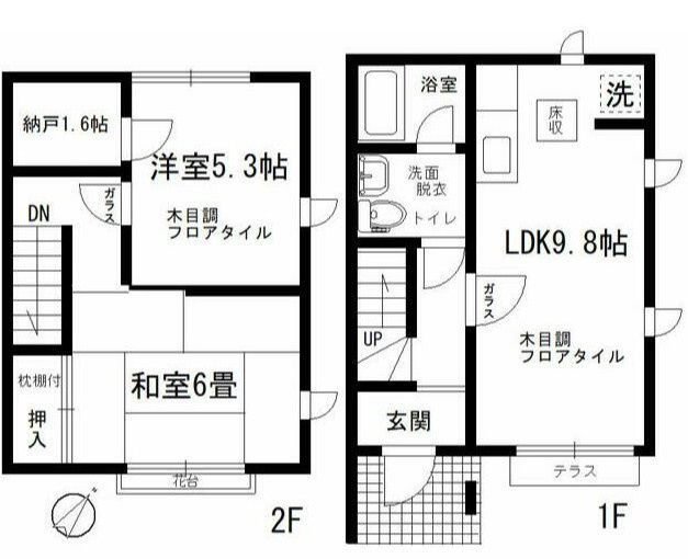 【間取り】 | フジハウス | ファミリーにもおすすめの2LDKの間取りです！