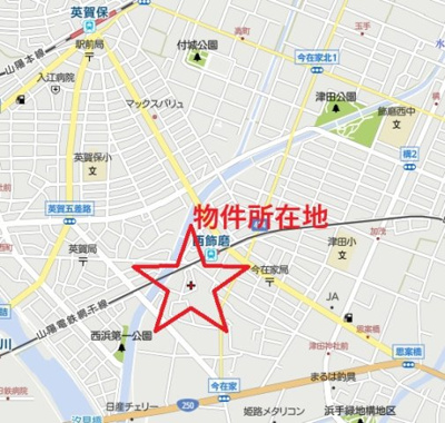 【地図】 | 英賀貸戸建84-54