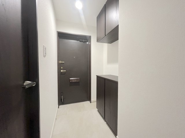 下大利パークマンションの玄関