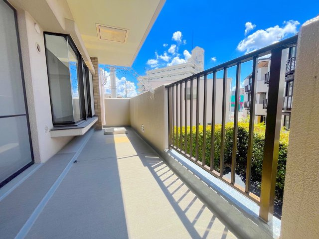 下大利パークマンションのバルコニー