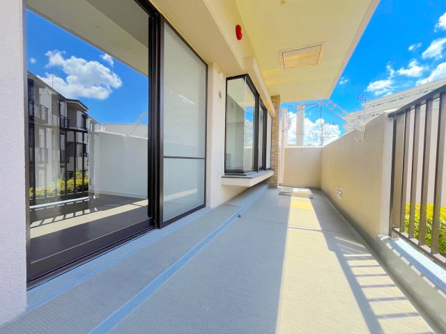 下大利パークマンションのバルコニー