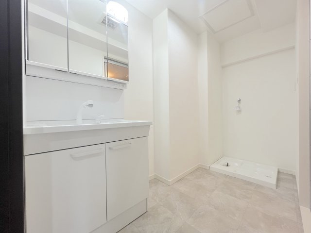 下大利パークマンションの脱衣所