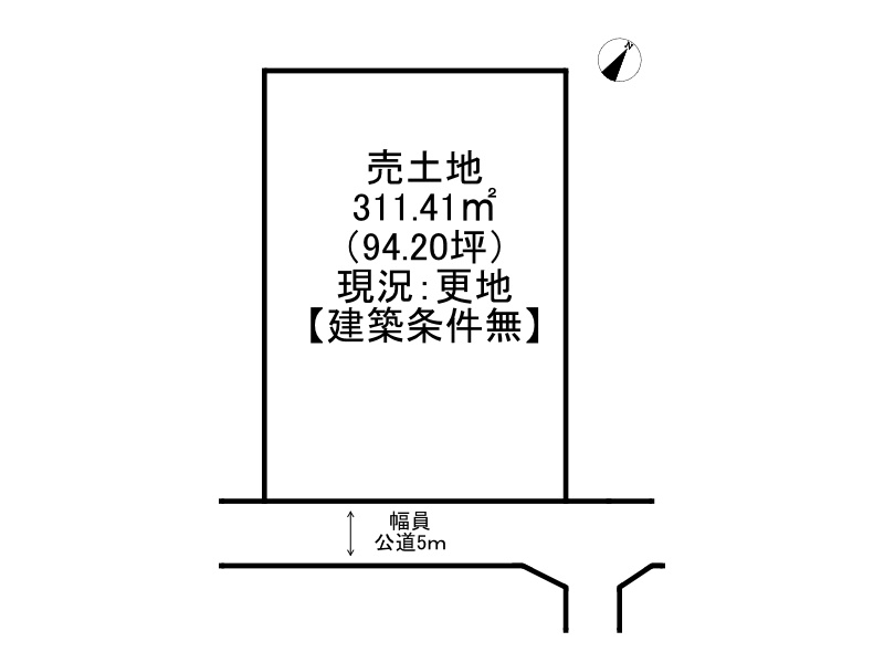 姫路市飾磨区構1丁目/売土地の土地図