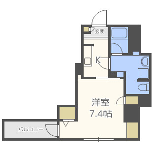フォレステージュ北堀江の間取り
