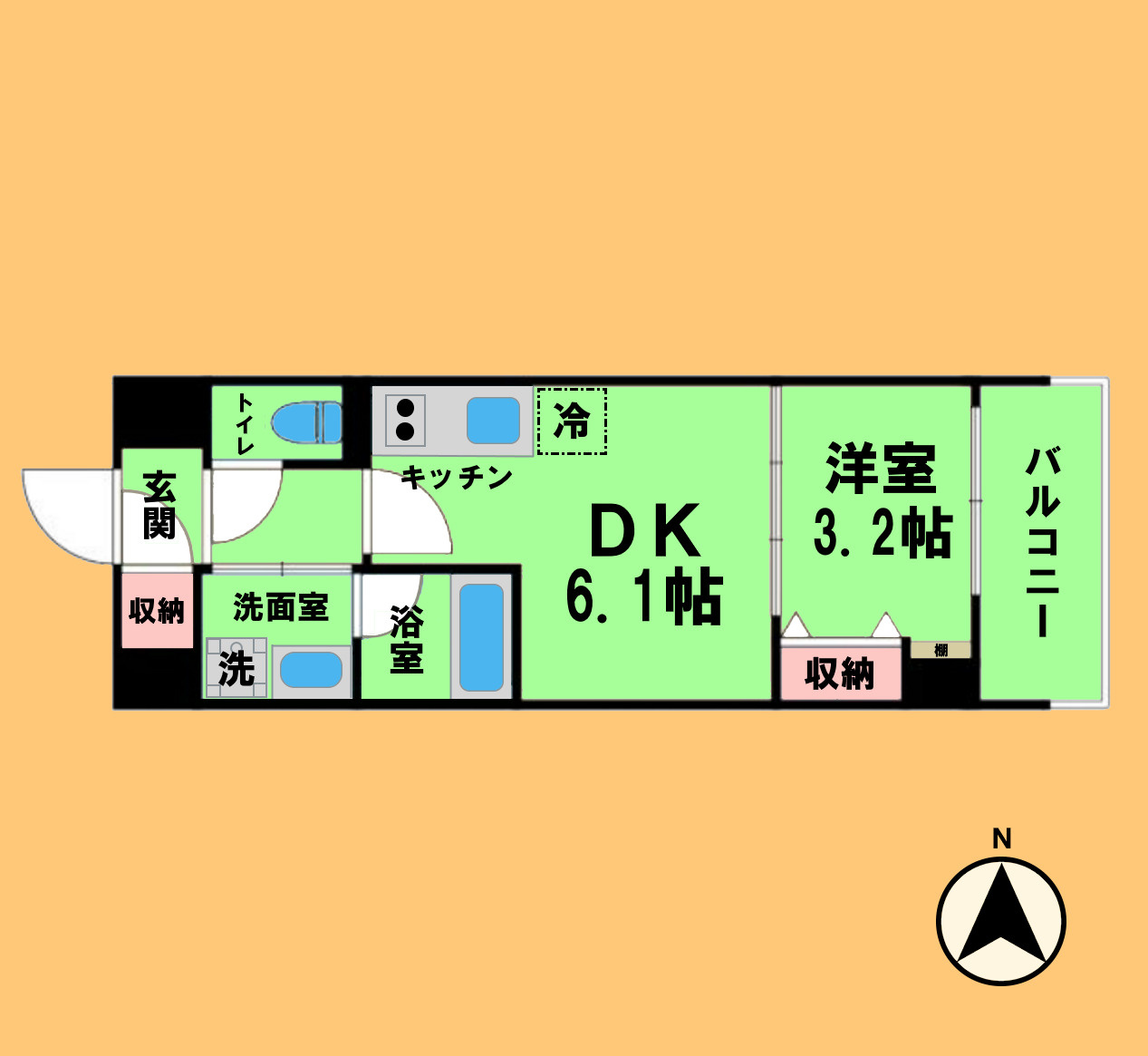 ルネフラッツ浄心の間取り|同建物別室含む