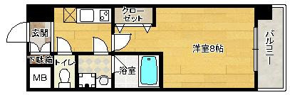 【間取り】 | ラナップスクエア堺筋本町