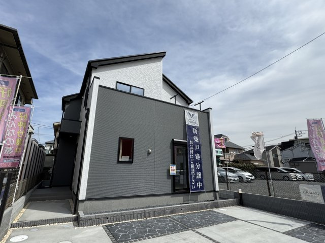 市川市南大野１丁目新築戸建【大野小学校：5分】の外観|完成済み内覧可能です！