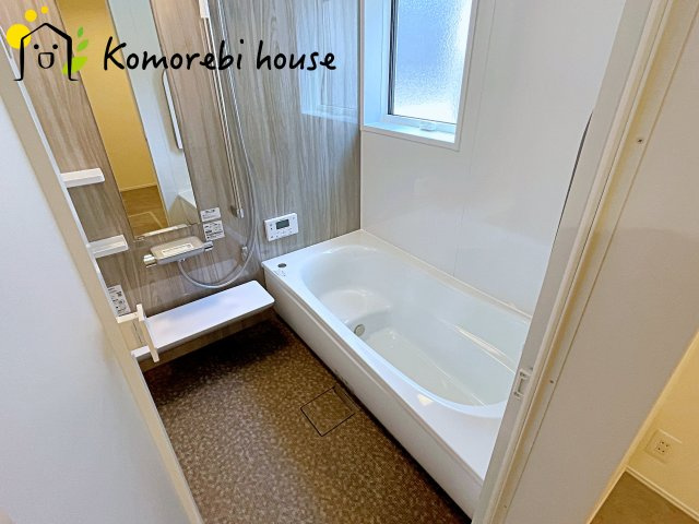 上尾市井戸木　新築一戸建て　の浴室|きれいなお風呂です