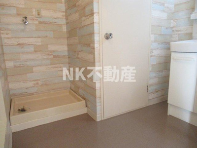 【洗面所】 | 第2東大阪村橋マンション（瓢箪山賃貸） | 脱衣スペースもあります