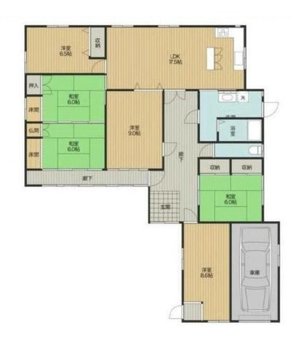 岩出市山・中古戸建・115662の間取り