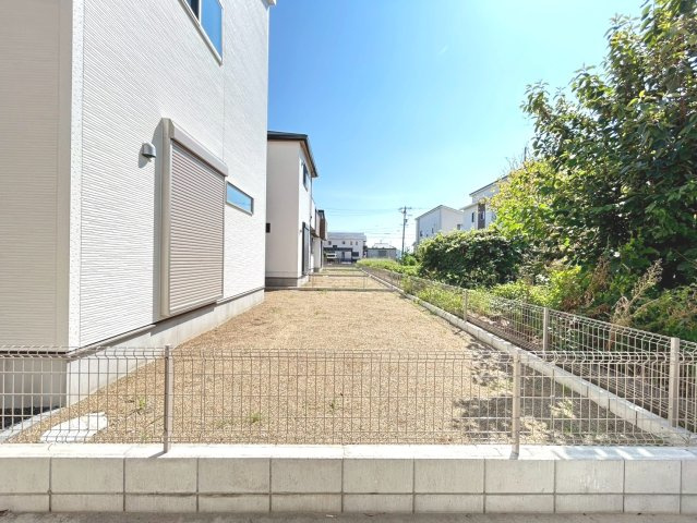ファーストタウン　一宮市第1木曽川町門間　全4区画分譲の庭|お庭側です。