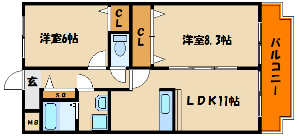エートルウールーの間取り