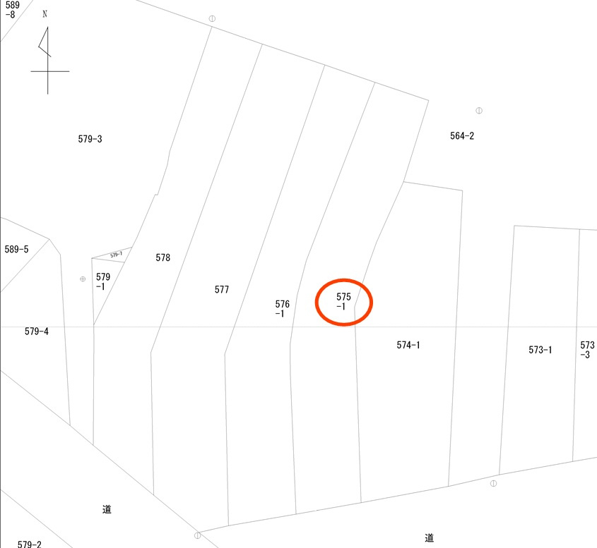 宇城市松橋町松橋の売地の土地図