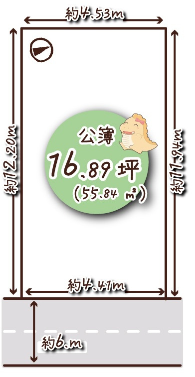 納所岸ノ下の区画図