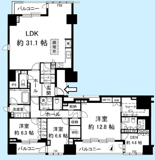 【間取り】 | 宮益坂ビルディング　ザ・渋谷レジデンス