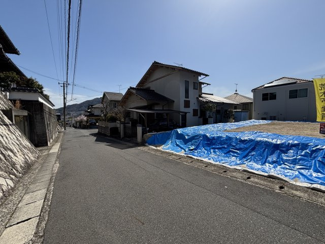 売土地　上安6丁目（Ｂ/Ｂ）の前面道路含む現地写真