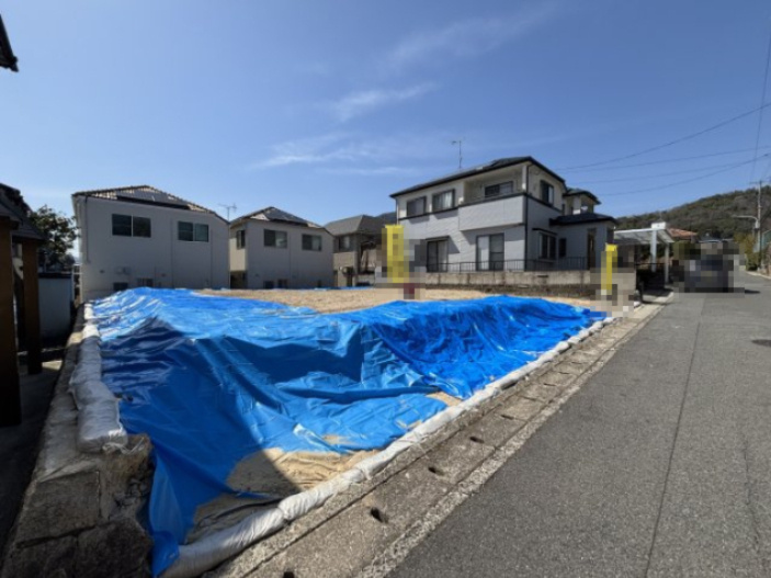 売土地　上安6丁目（Ｂ/Ｂ）の前面道路含む現地写真