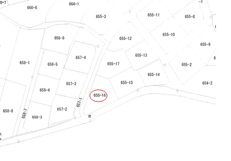 宇城市松橋町松橋の売地の土地図